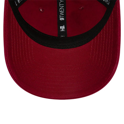 This is a New Era Essential Dark Red 9TWENTY Adjustable Cap 7