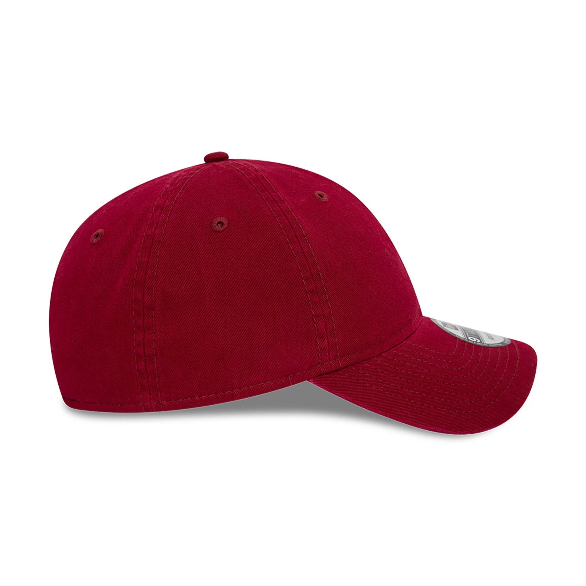 This is a New Era Essential Dark Red 9TWENTY Adjustable Cap 4