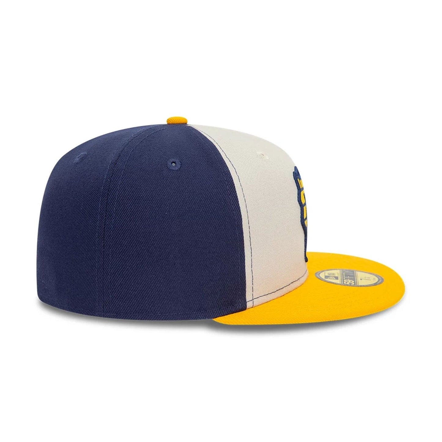 This is a Milwaukee Brewers MLB Chrome White 59FIFTY Fitted Cap 6