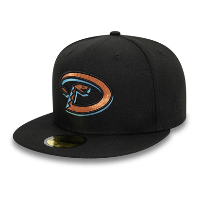 This is a Arizona Diamondbacks MLB Blues Black 59FIFTY Fitted Cap 7