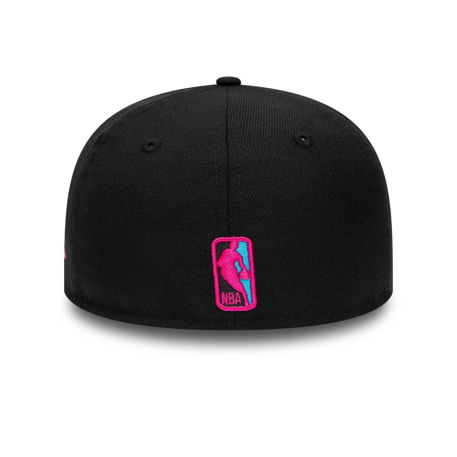 This is a Miami Heat NBA Letter Pack Black 59FIFTY Fitted Cap 4