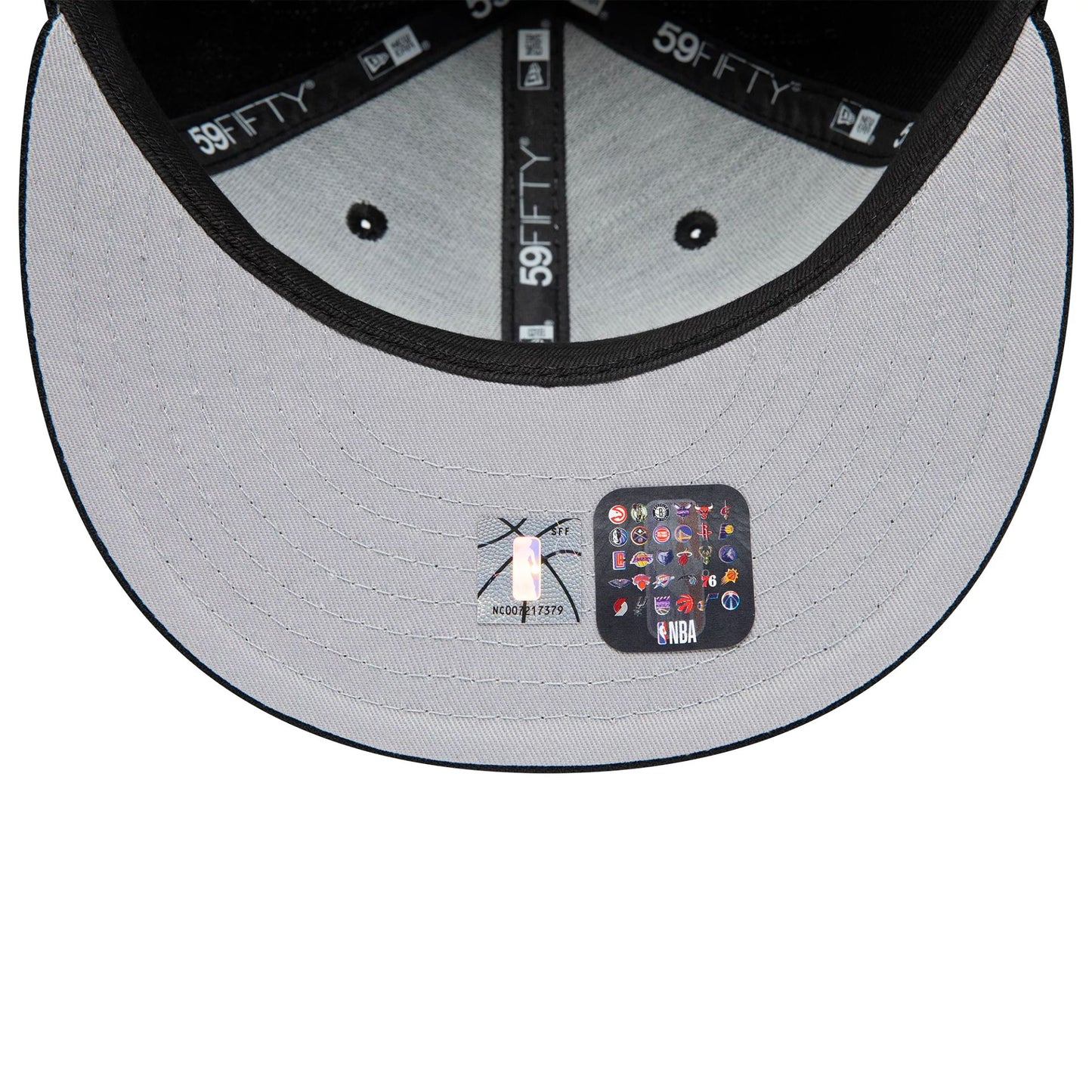 This is a Miami Heat NBA Letter Pack Black 59FIFTY Fitted Cap 2