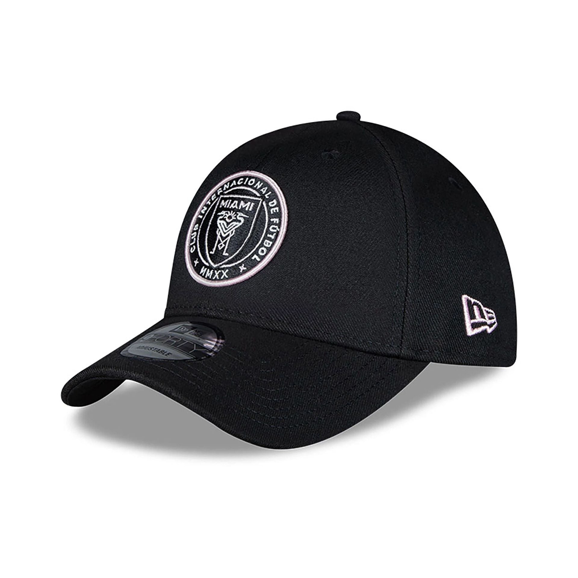 This is a Inter Miami CF Black 9FORTY Adjustable Cap 3