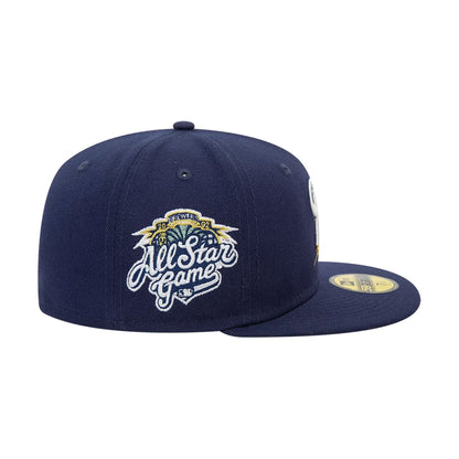 This is a Milwaukee Brewers MLB Blue Lagoon Navy 59FIFTY Fitted Cap 3