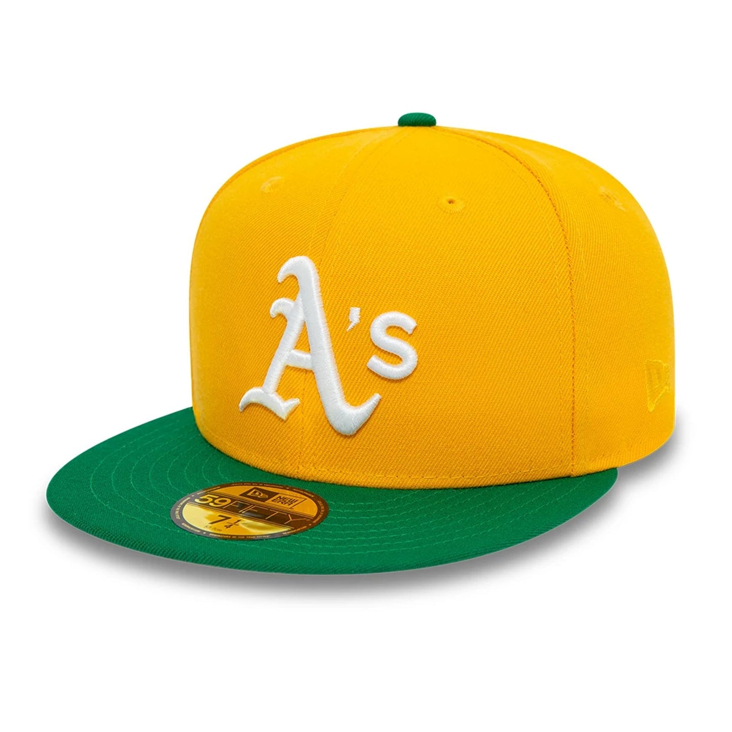 This is a Oakland Athletics World Series Yellow 59FIFTY Fitted Cap 4