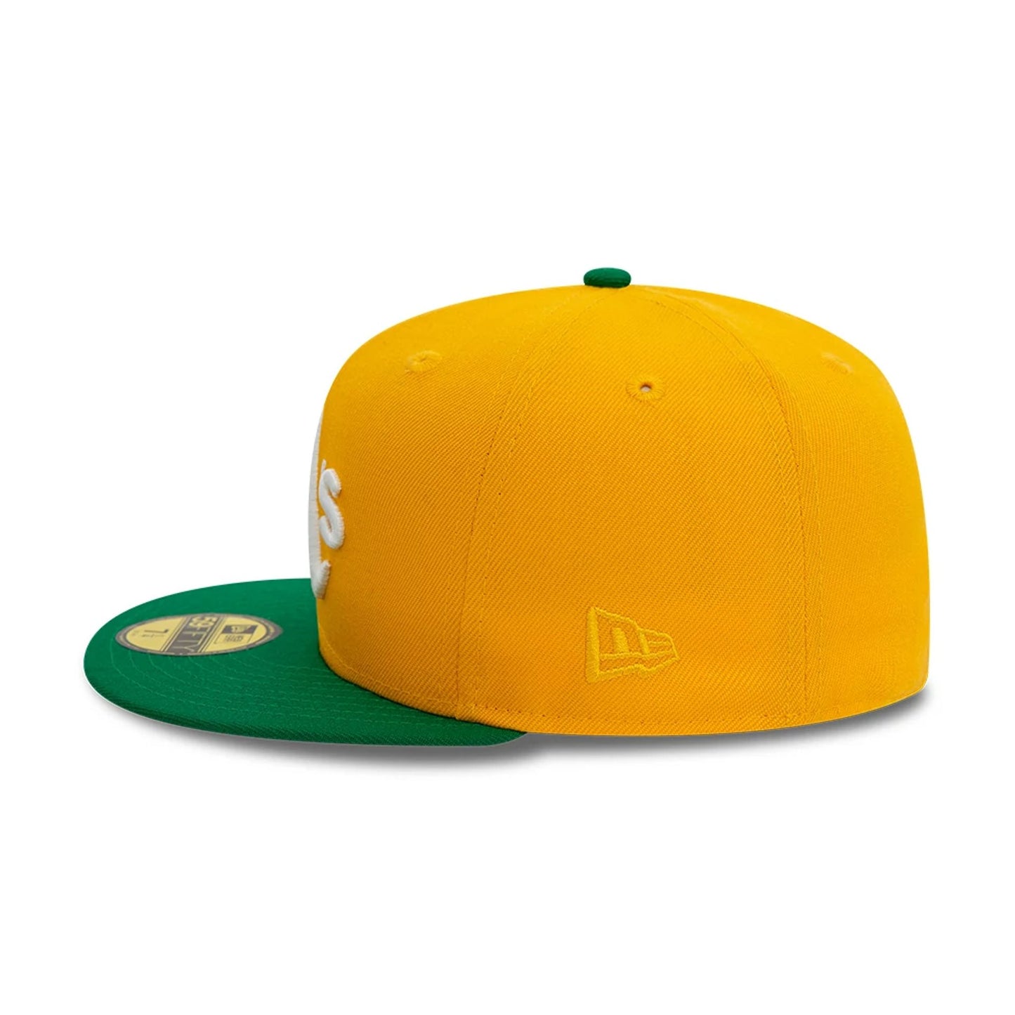 This is a Oakland Athletics World Series Yellow 59FIFTY Fitted Cap 5