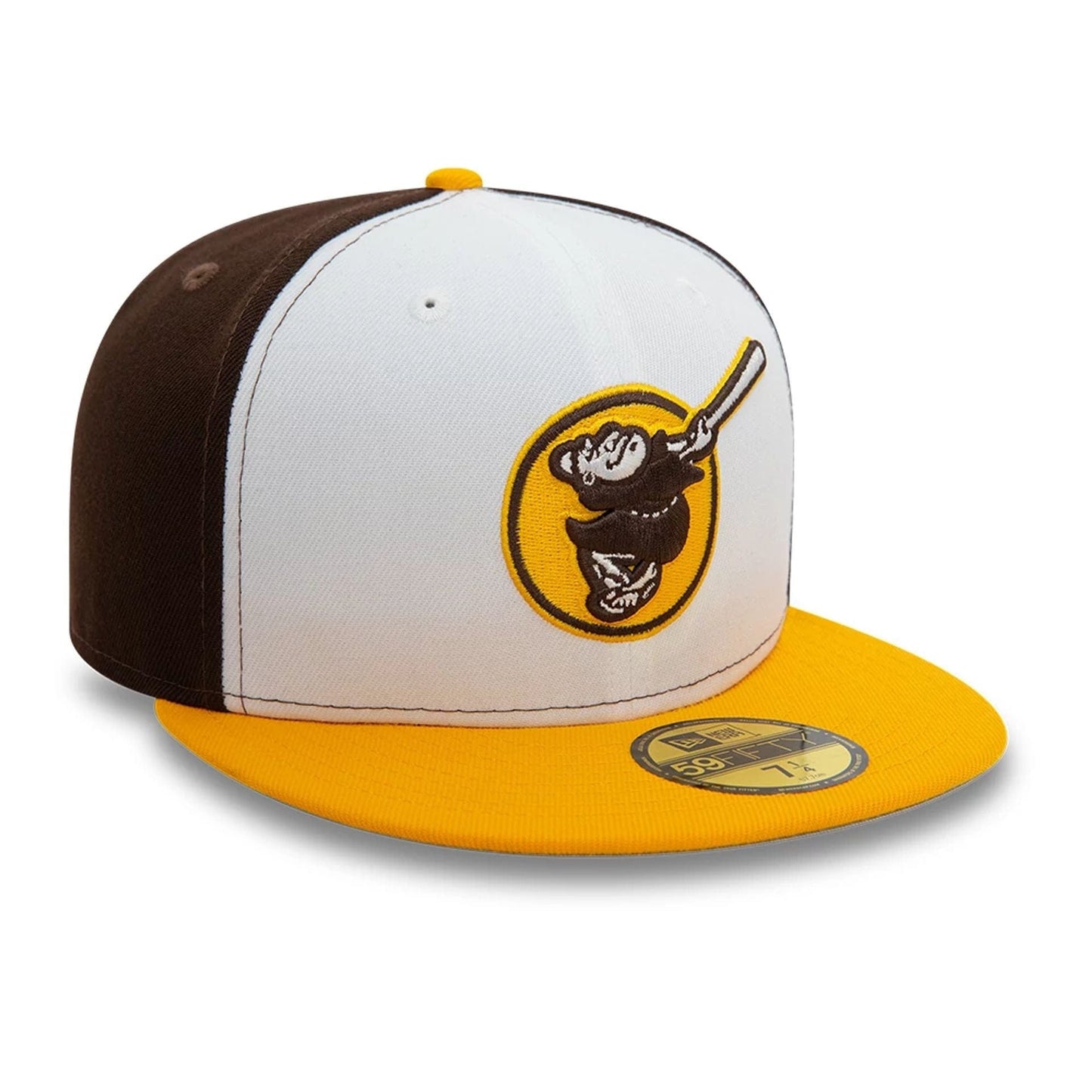 This is a San Diego Padres MLB White 59FIFTY Fitted Cap 1