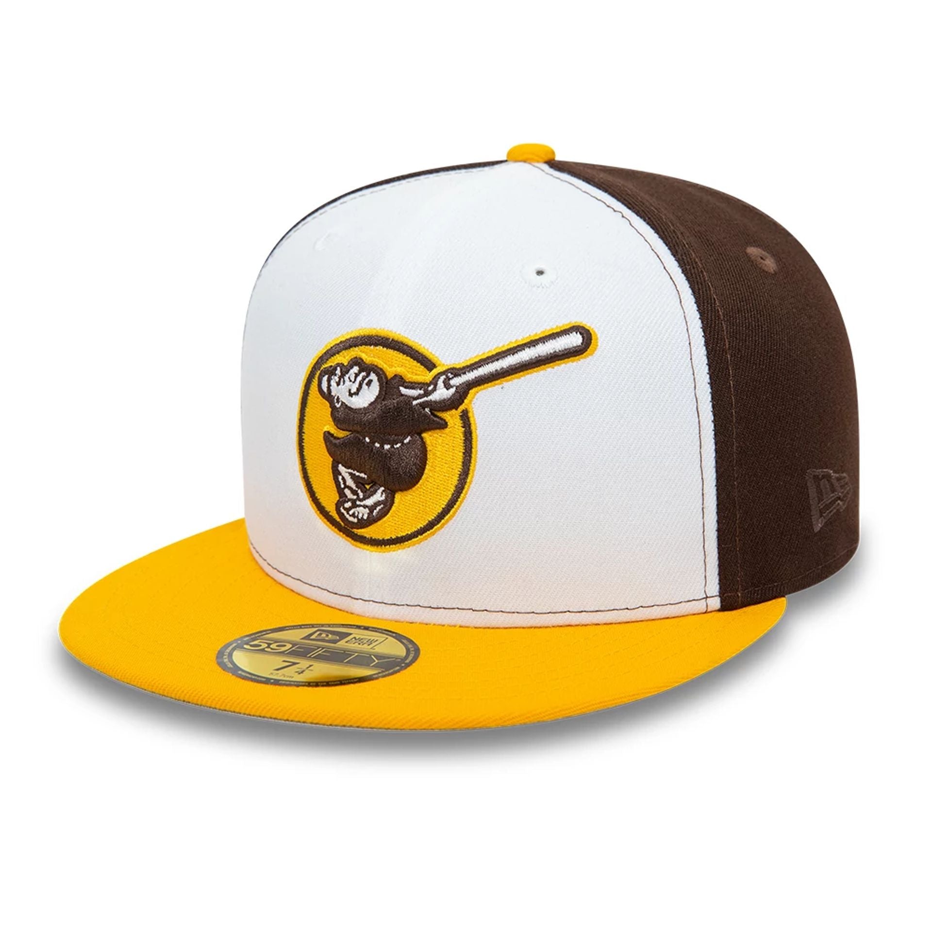 This is a San Diego Padres MLB White 59FIFTY Fitted Cap 6