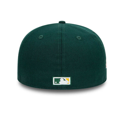 This is a Oakland Athletics MLB All On Side Green 59FIFTY Fitted Cap 7