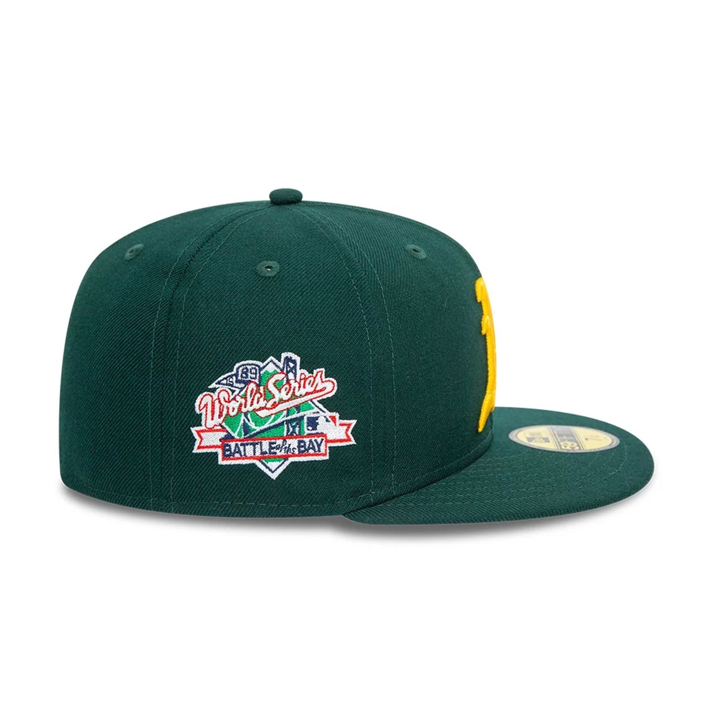 This is a Oakland Athletics MLB All On Side Green 59FIFTY Fitted Cap 3