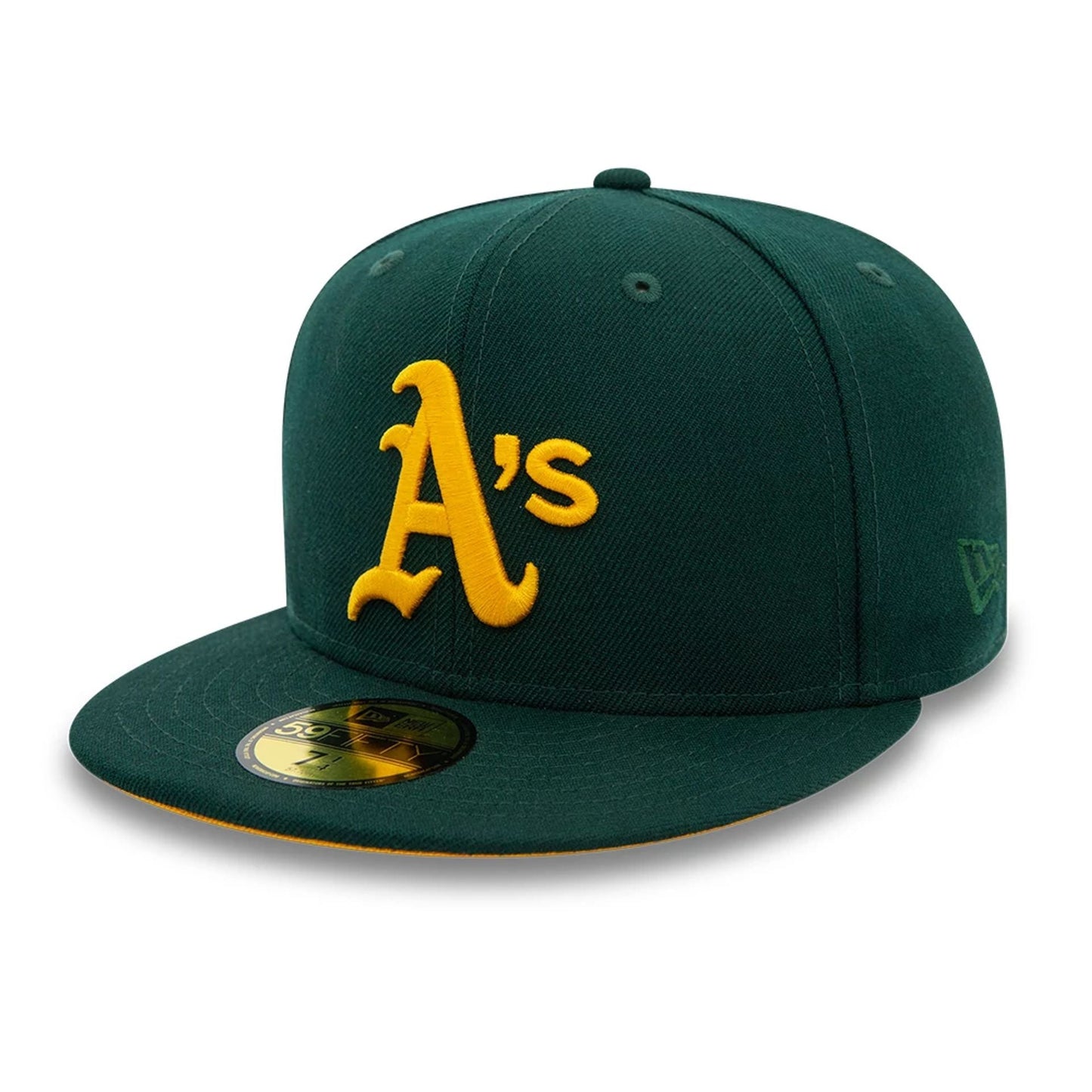 This is a Oakland Athletics MLB All On Side Green 59FIFTY Fitted Cap 6