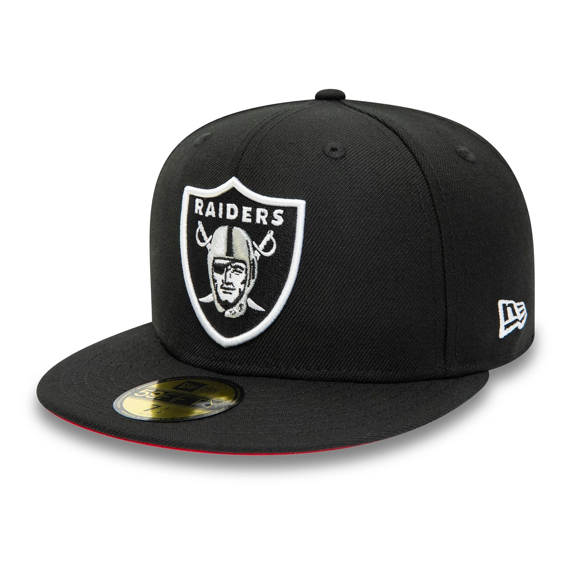 This is a Las Vegas Raiders NFL Triple Threat 59FIFTY Fitted Cap 1