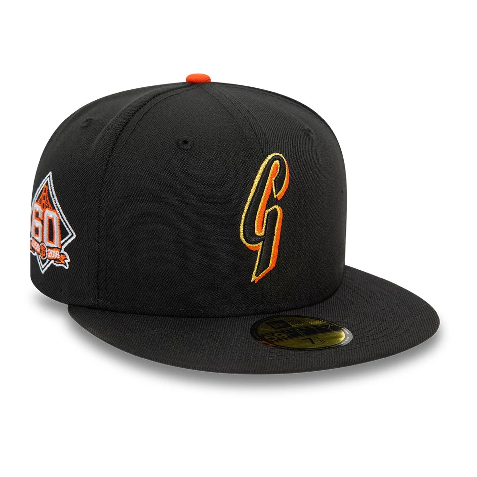 This is a San Francisco Giants MLB Since Day One Black 59FIFTY Fitted Cap 1