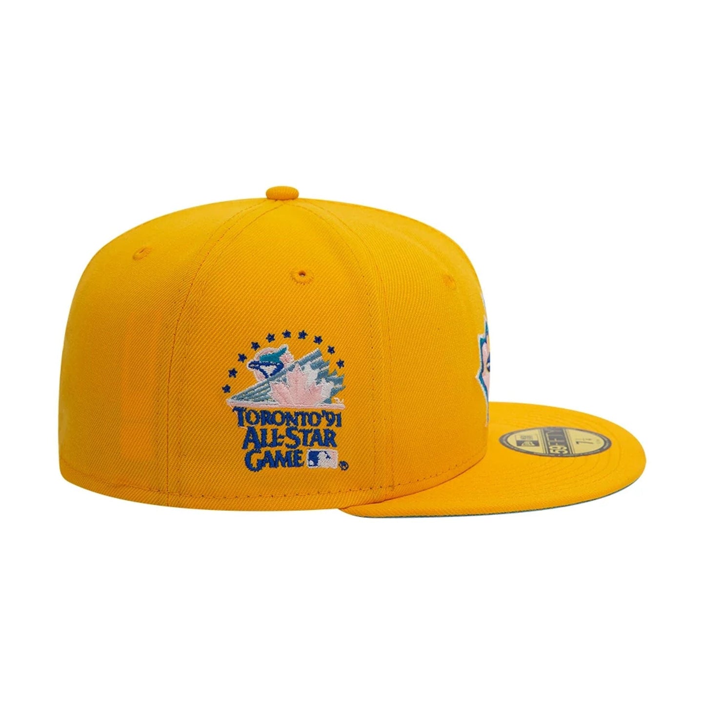 This is a Toronto Blue Jays All Star Game Yellow 59FIFTY Fitted Cap 3