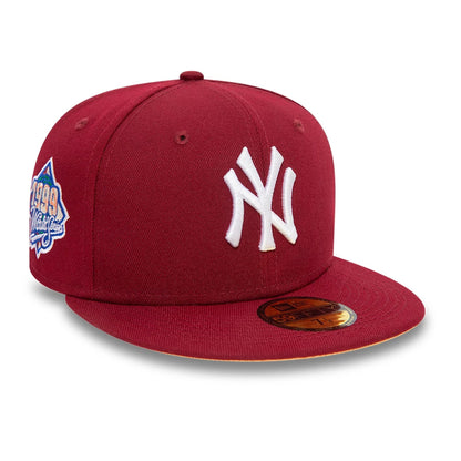 This is a New York Yankees MLB World Series Dark Red 59FIFTY Fitted Cap 1