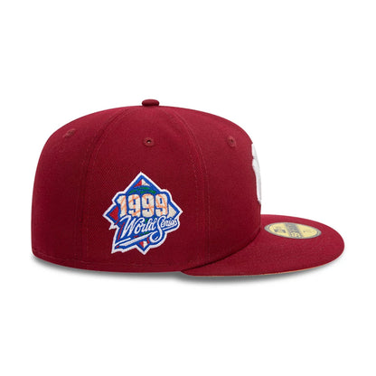 This is a New York Yankees MLB World Series Dark Red 59FIFTY Fitted Cap 3