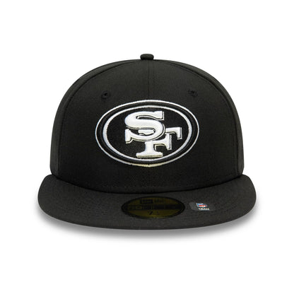 This is a San Francisco 49ers NFL Triple Threat Black 59FIFTY Fitted Cap 2