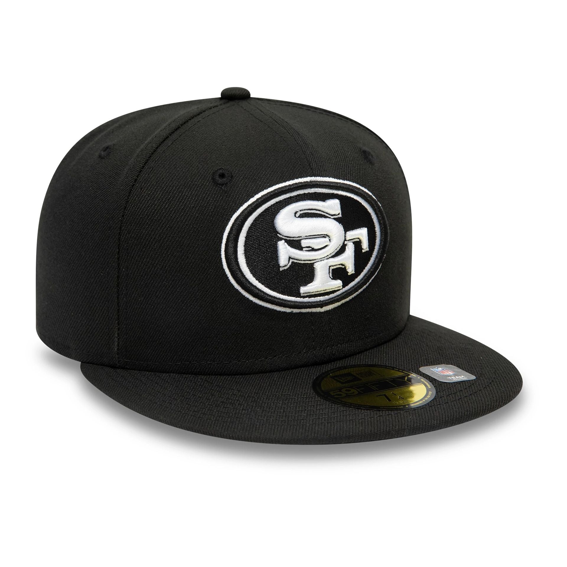 This is a San Francisco 49ers NFL Triple Threat Black 59FIFTY Fitted Cap 3