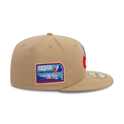 This is a Montreal Expos Cooperstown Beige 59FIFTY Fitted Cap 3