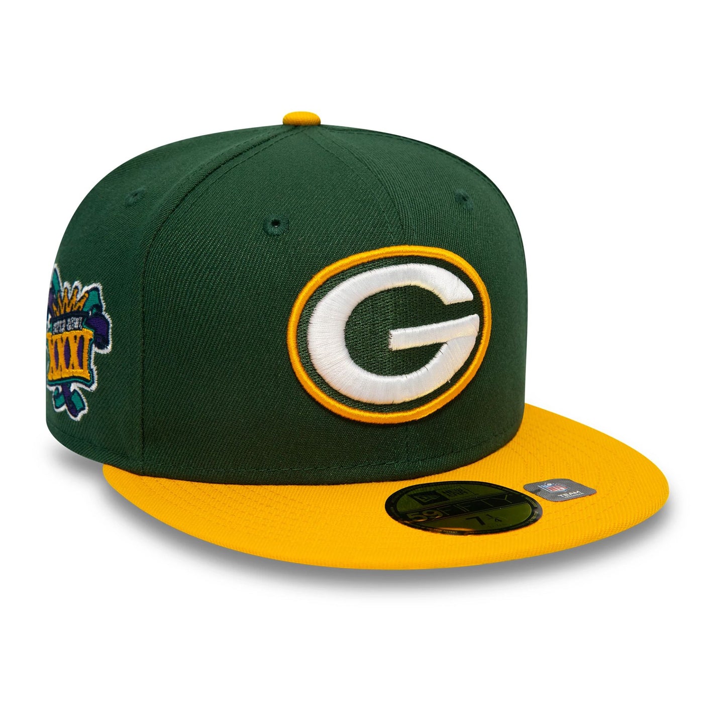 This is a Green Bay Packers NFL Go You Packers Go Dark Green 59FIFTY Fitted Cap 3