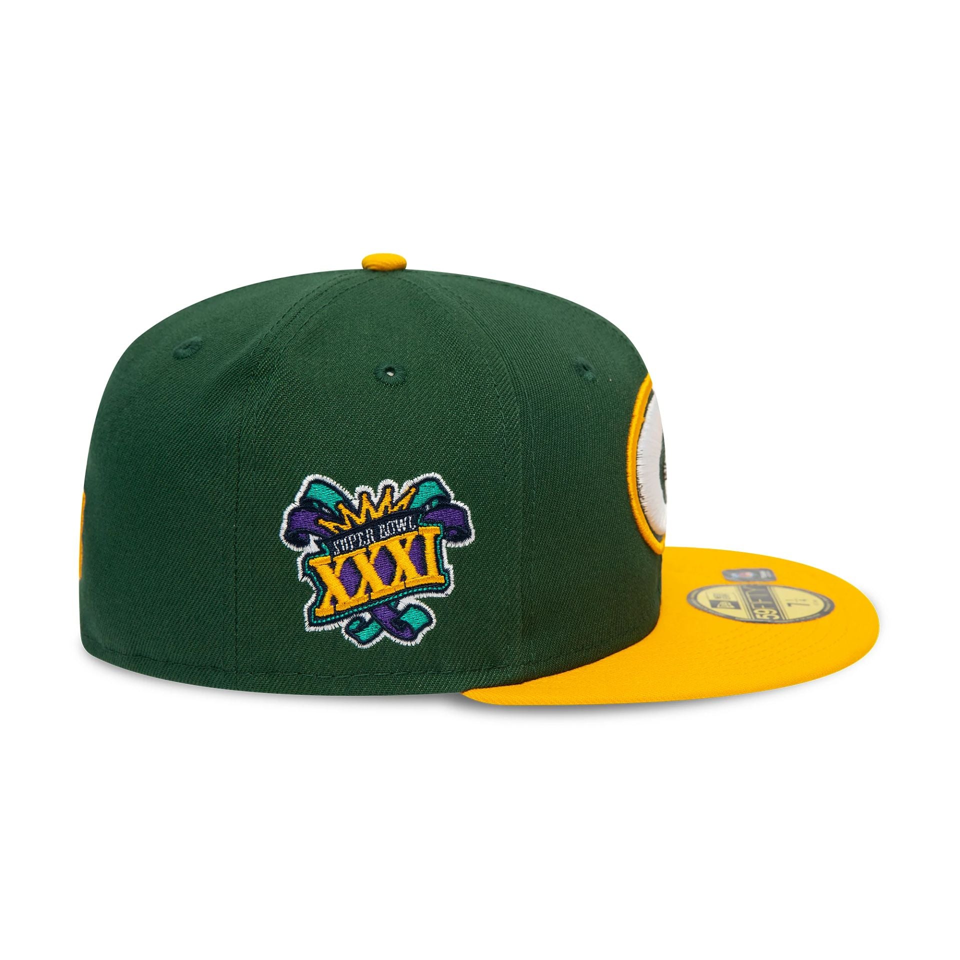 This is a Green Bay Packers NFL Go You Packers Go Dark Green 59FIFTY Fitted Cap 7