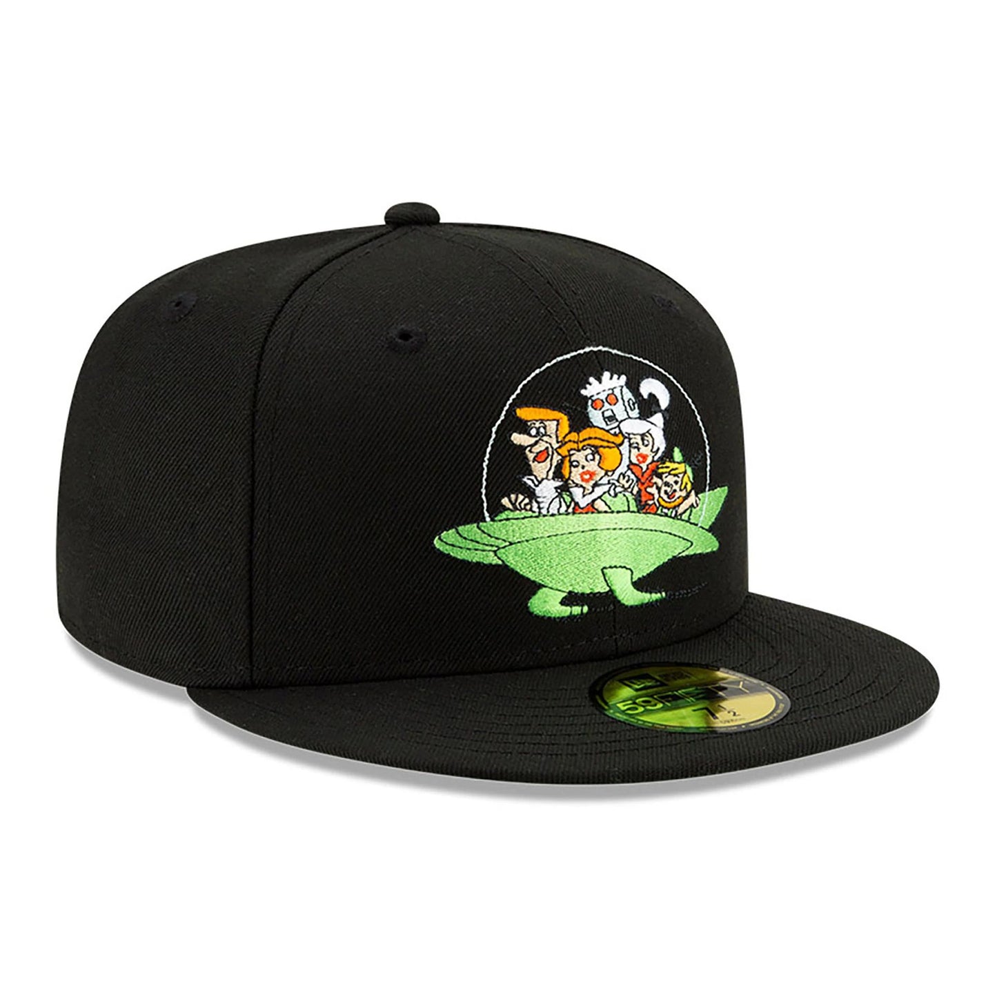 This is a The Jetsons Group Black 59FIFTY Fitted Cap 4