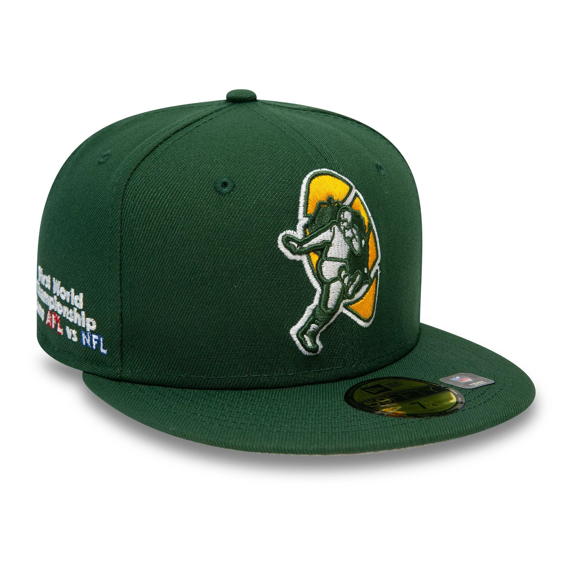 This is a Green Bay Packers NFL Go You Packers Go Dark Green 59FIFTY Fitted Cap 3