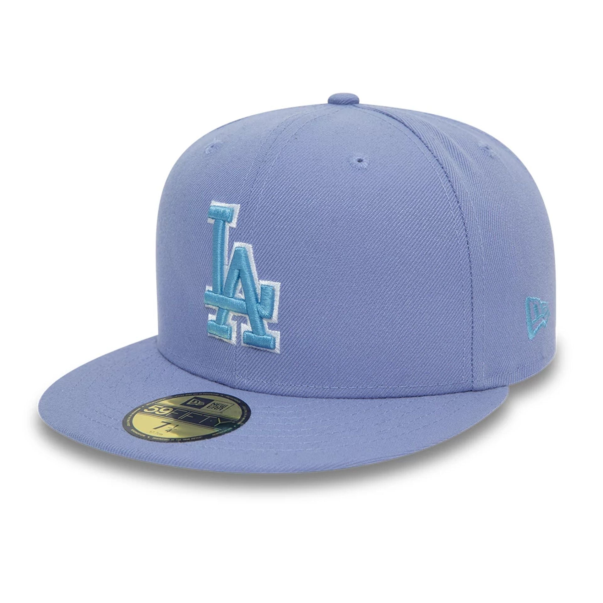 This is a LA Dodgers Cooperstown Purple 59FIFTY Fitted Cap 1