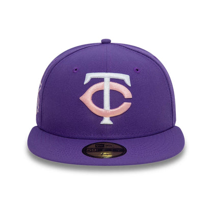 This is a Minnesota Twins MLB Purple Success Purple 59FIFTY Fitted Cap 7