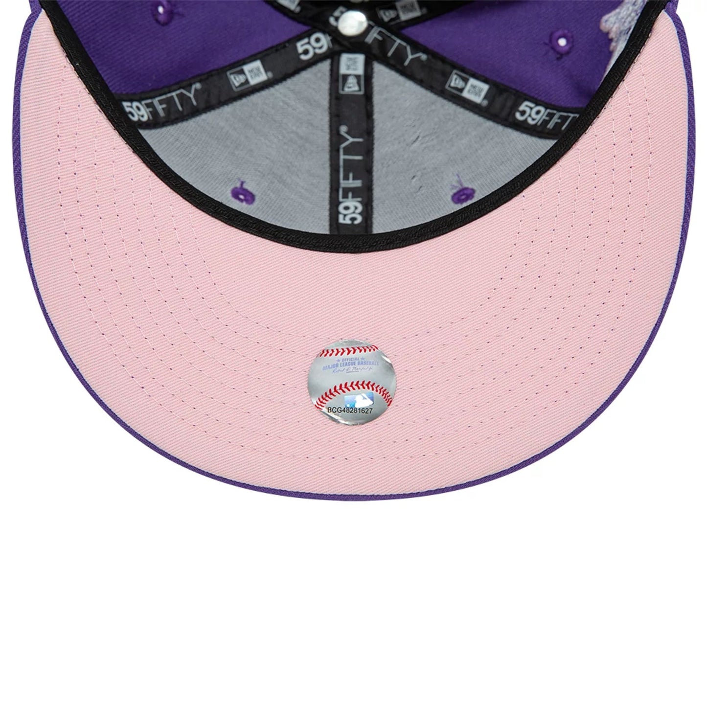 This is a Minnesota Twins MLB Purple Success Purple 59FIFTY Fitted Cap 2