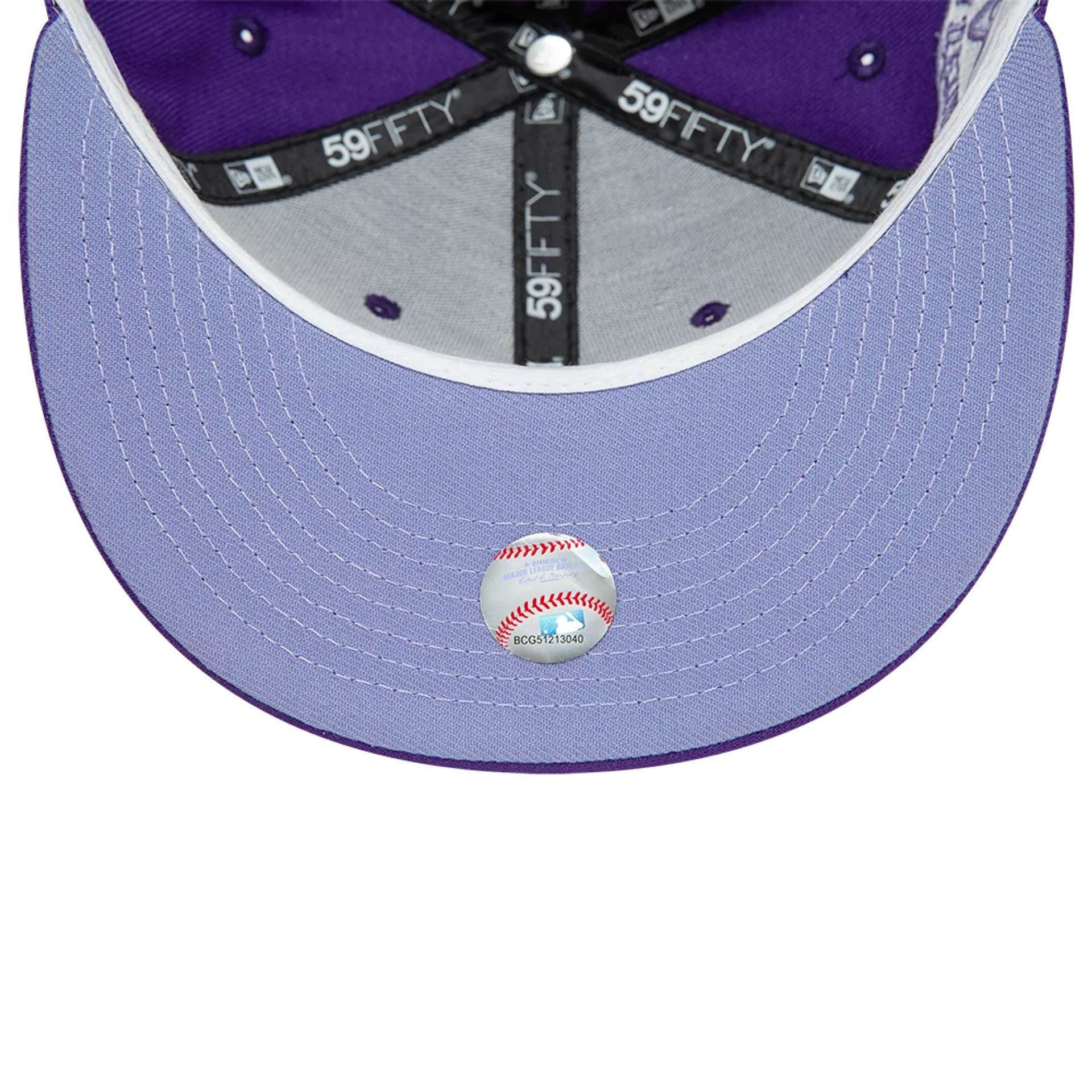 This is a Montreal Expos All Star Game Purple 59FIFTY Fitted Cap 2