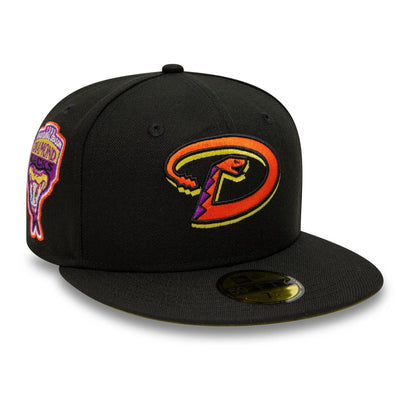 This is a Official New Era Arizona Diamondbacks Black 59FIFTY Fitted Cap 1