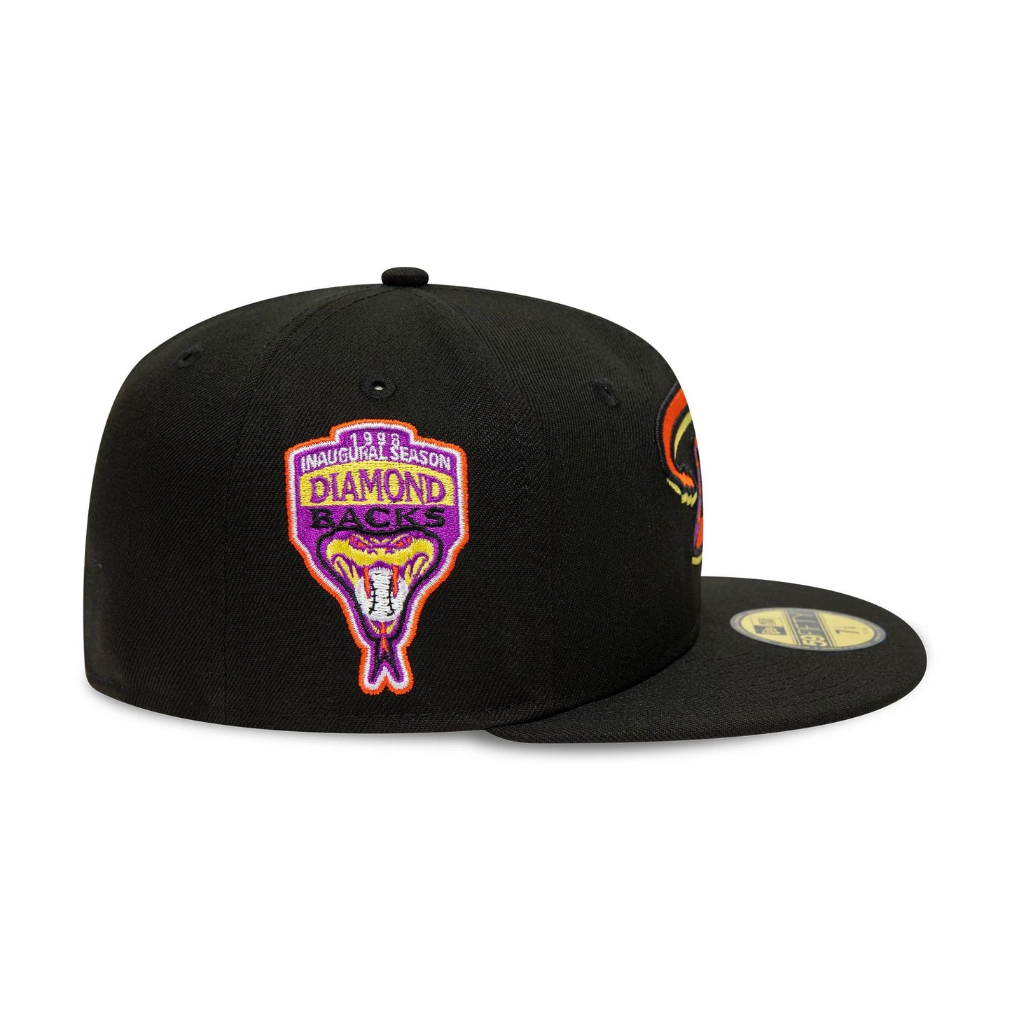 This is a Official New Era Arizona Diamondbacks Black 59FIFTY Fitted Cap 6