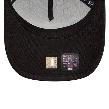 This is a LA Lakers Black White Black 9FORTY A-Frame Cap 2