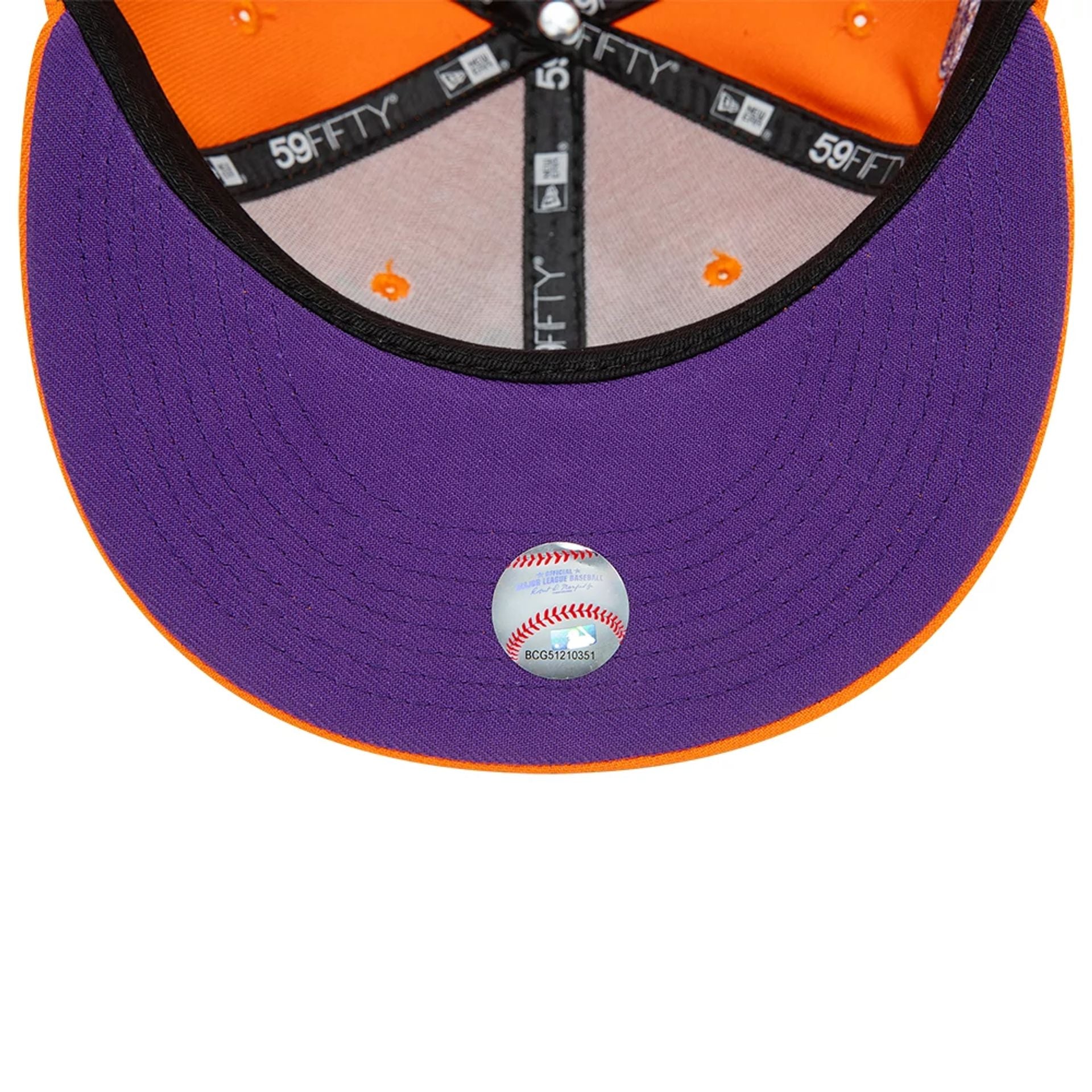 This is a Miami Marlins World Series Orange 59FIFTY Fitted Cap 2