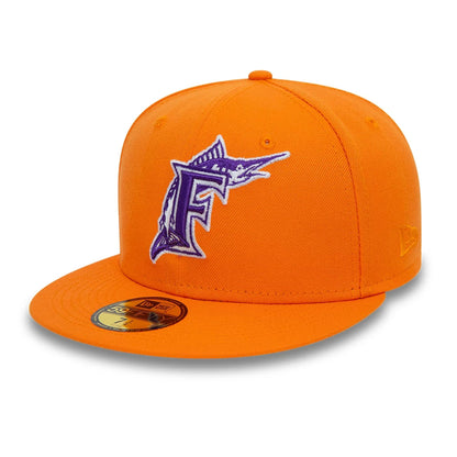 This is a Miami Marlins World Series Orange 59FIFTY Fitted Cap 6