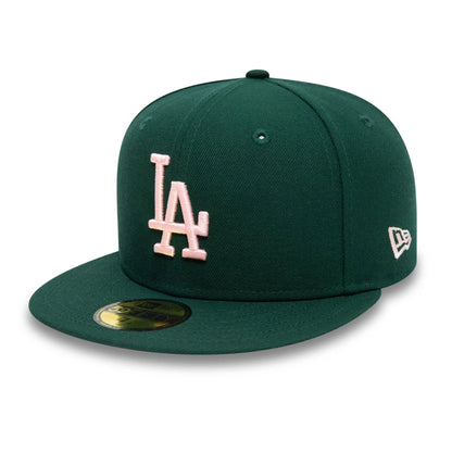 This is a LA Dodgers Cooperstown World Series Dark Green 59FIFTY Fitted Cap 3