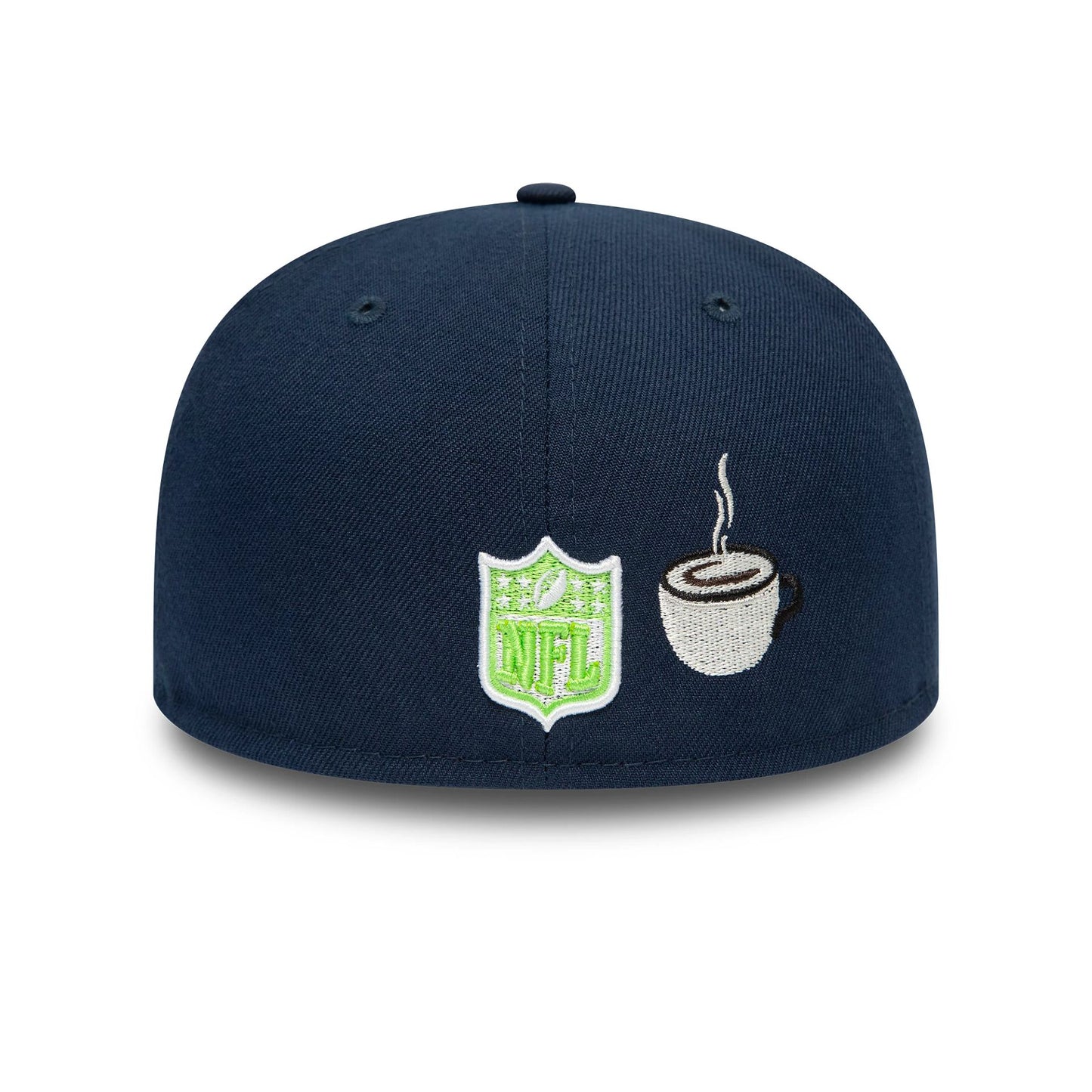 This is a Seattle Seahawks City Describe Dark Blue 59FIFTY Fitted Cap 2