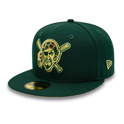 This is a Pittsburgh Pirates Contrast Forest Green 59FIFTY Fitted Cap 4