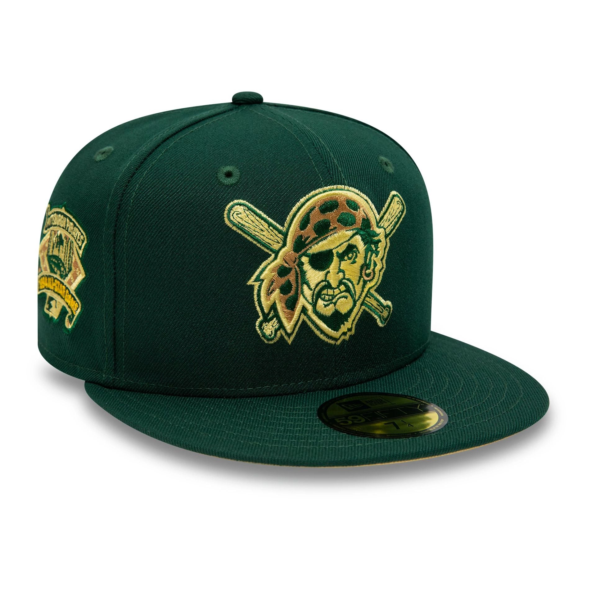 This is a Pittsburgh Pirates Contrast Forest Green 59FIFTY Fitted Cap 1