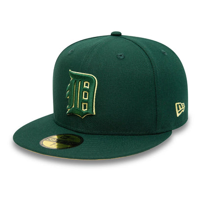 This is a Detroit Tigers Contrast Forest Green 59FIFTY Fitted Cap 4