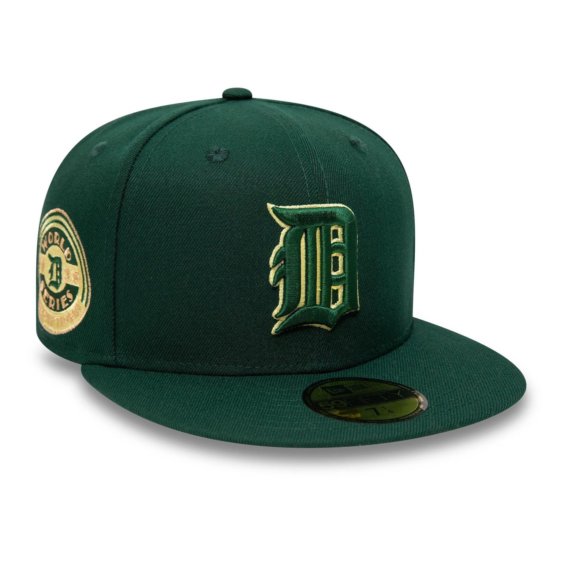 This is a Detroit Tigers Contrast Forest Green 59FIFTY Fitted Cap 1