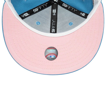 This is a New York Yankees Pastel Blue 59FIFTY Fitted Cap 2