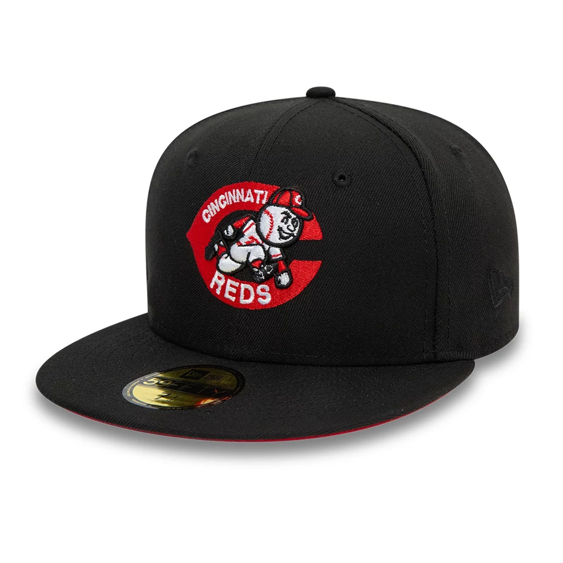 This is a Cincinnati Reds MLB Batter Up Black 59FIFTY Fitted Cap 5