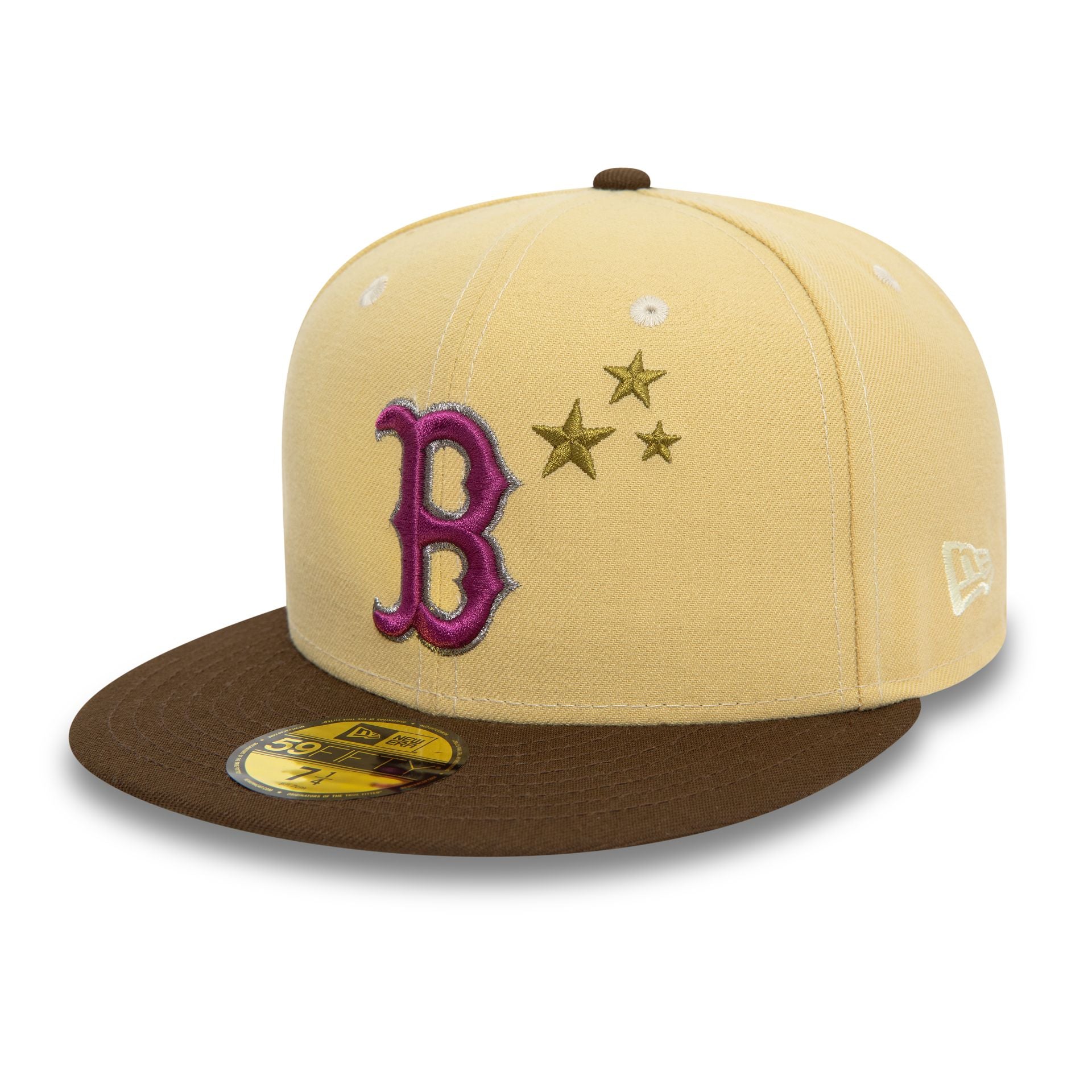 This is a Boston Red Sox MLB Starry Light Beige 59FIFTY Fitted Cap 2