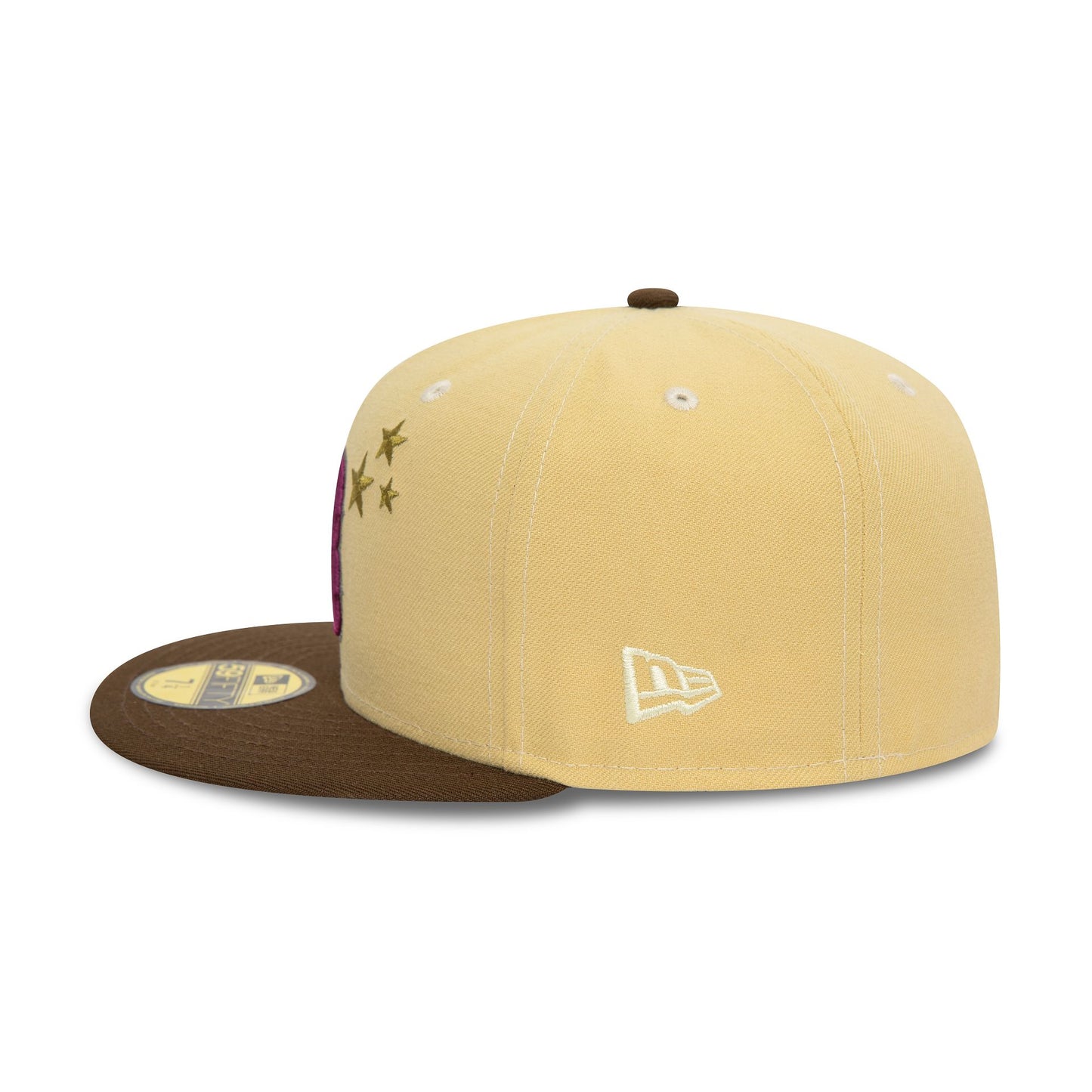 This is a Boston Red Sox MLB Starry Light Beige 59FIFTY Fitted Cap 4