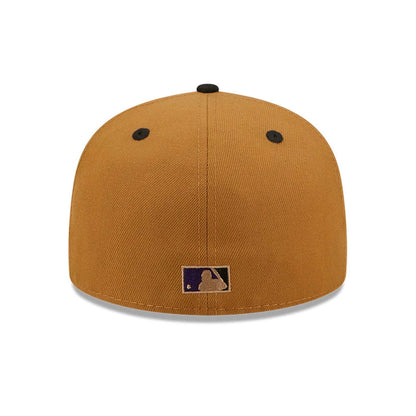 This is a Oakland Athletics Purple Wheat 59FIFTY Fitted Cap 6