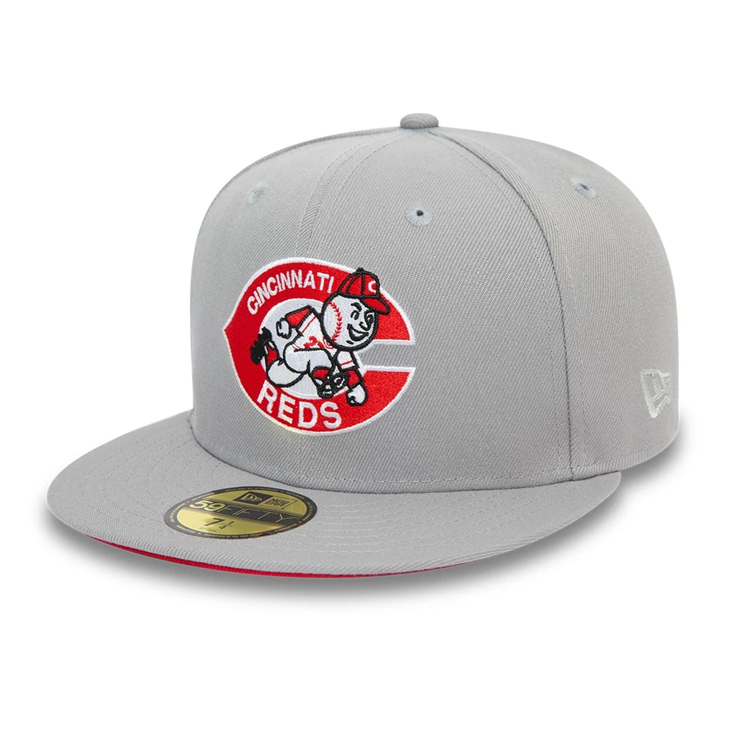 This is a Cincinnati Reds MLB World Series Grey 59FIFTY Fitted Cap 5