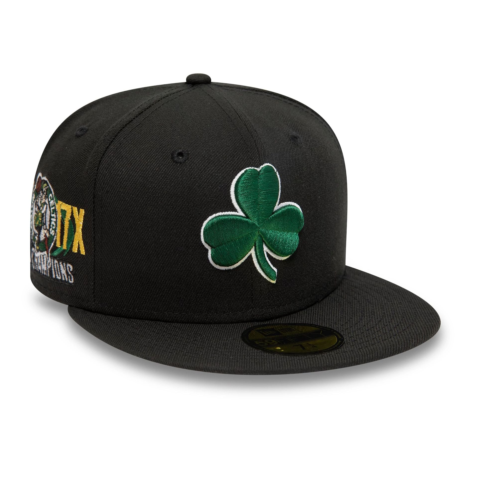 This is a Boston Celtics NBA Classics Black 59FIFTY Fitted Cap 1