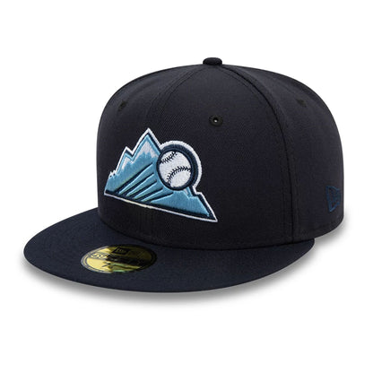 This is a Colorado Rockies Cooperstown Navy 59FIFTY Fitted Cap 7